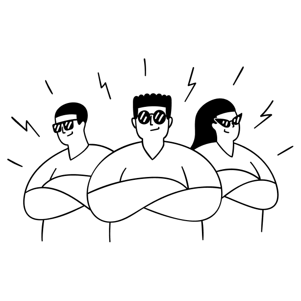 Stars with lines around it